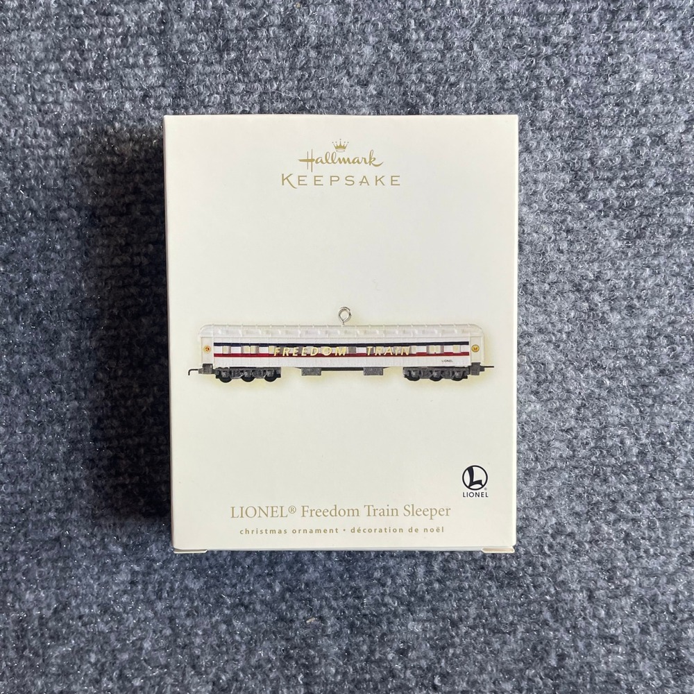 Hallmark Keepsake 2007 Lionel Freedom Train Sleeper Christmas Ornament QXI2009